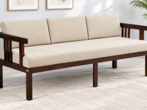 Royal Solid Sheesham Wood Traditional Style 3 Seater Sofa Set