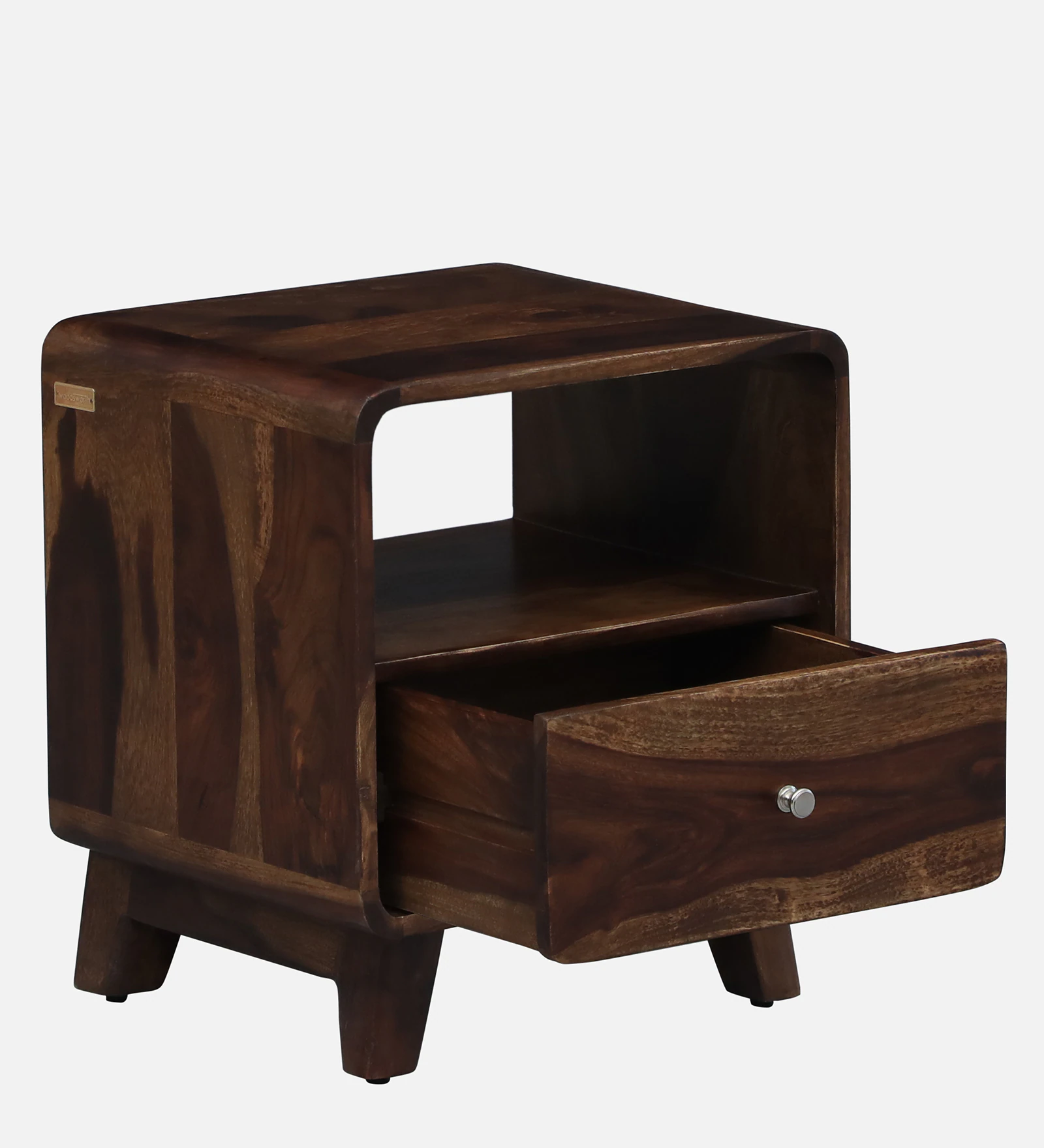 Timeless Solid Sheesham Wood Nightstand for Bedroom - Image 4