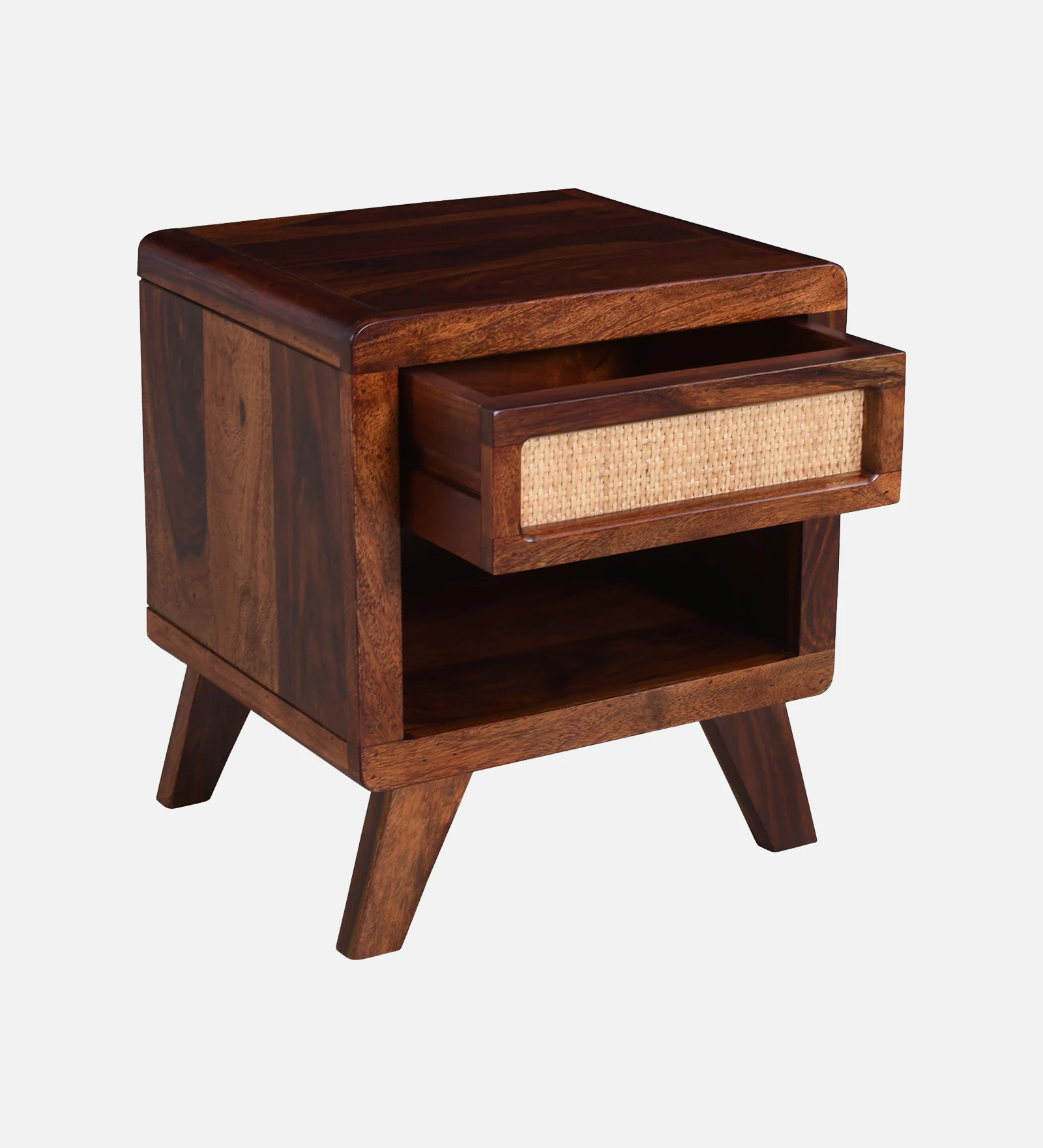 Traditional Solid Wood Bedside Nightstand Table - Image 5