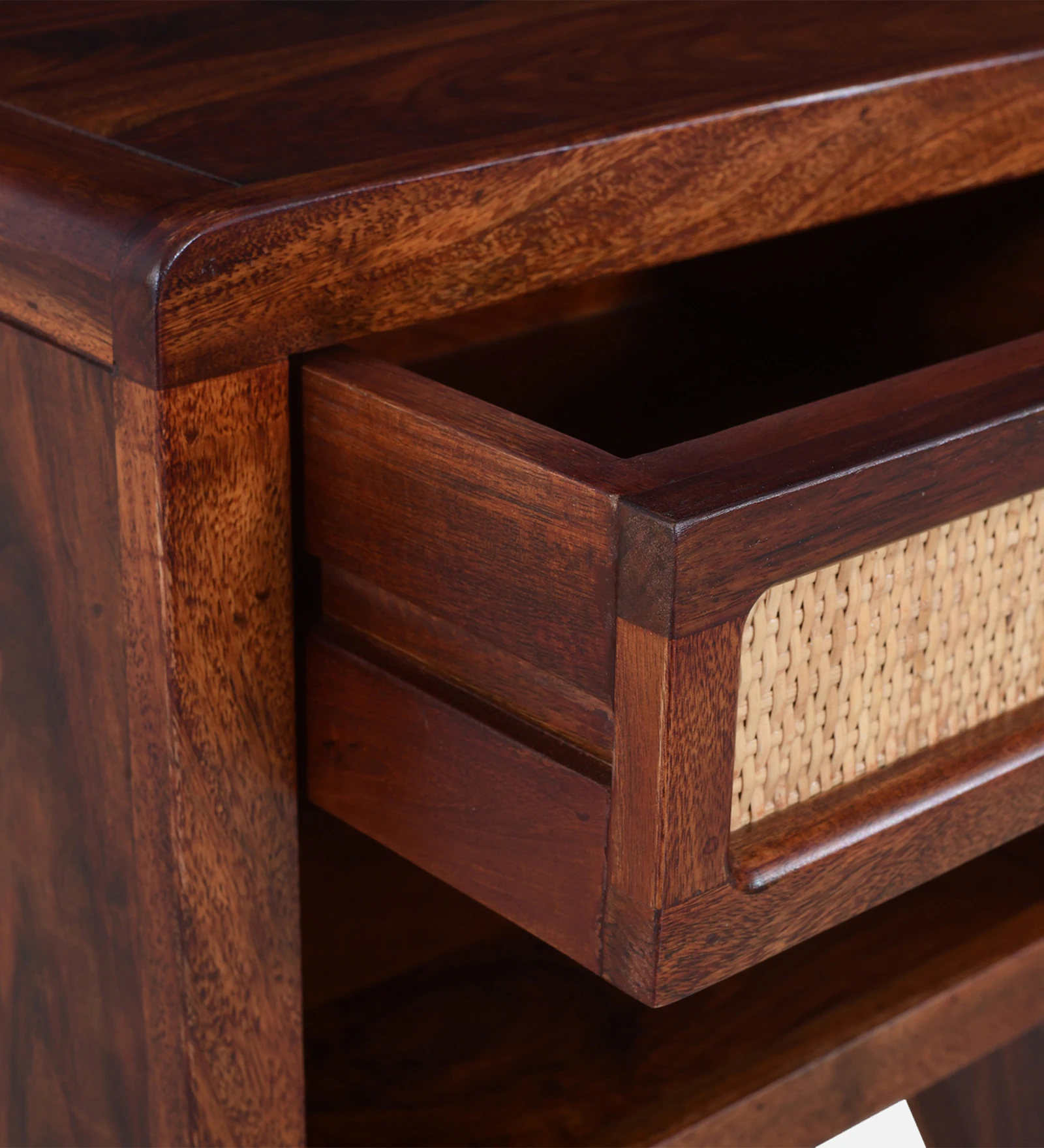 Traditional Solid Wood Bedside Nightstand Table - Image 3