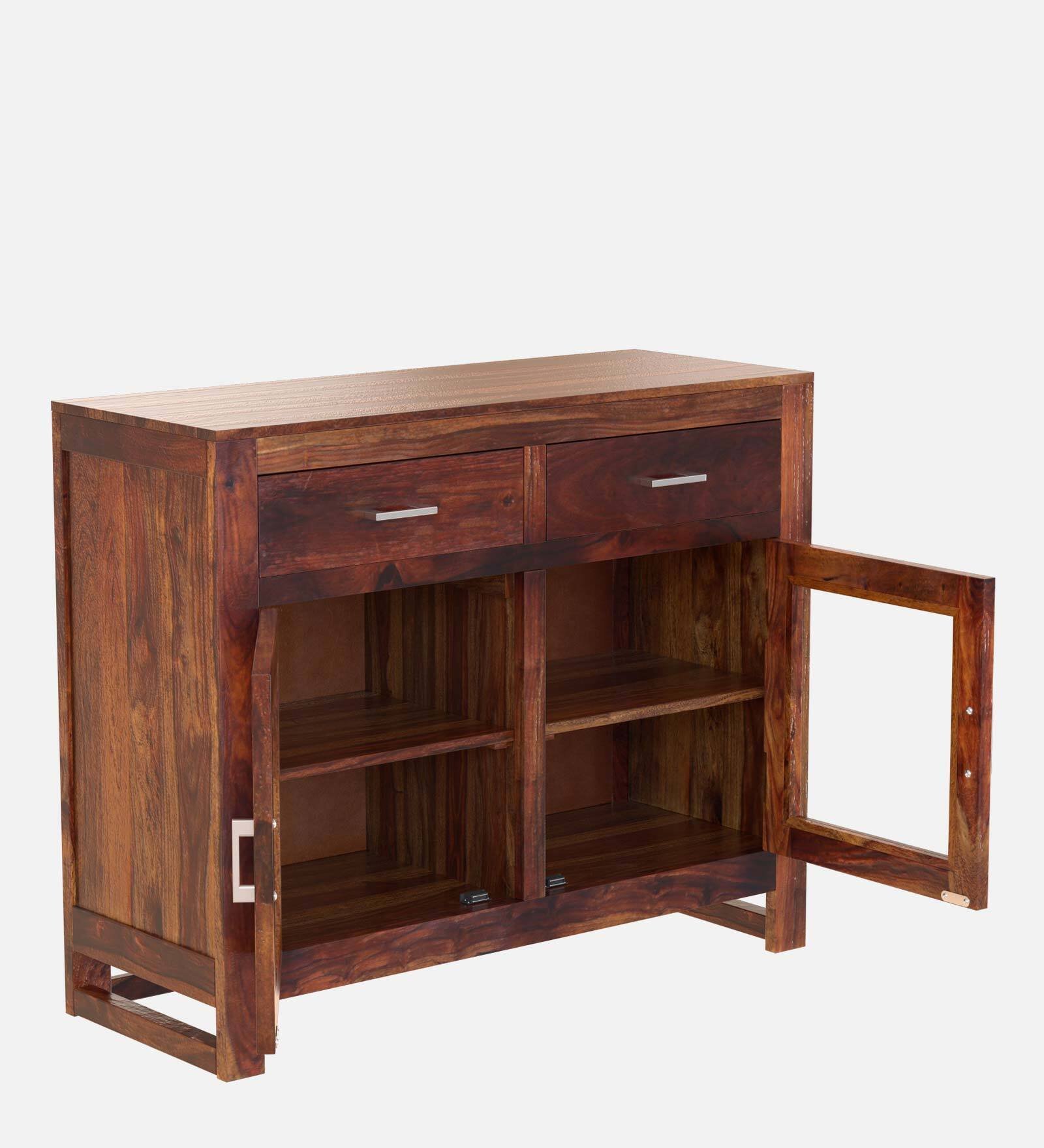 Traditional Solid Wood Dining Room Crockery Storage Cabinet - Image 2