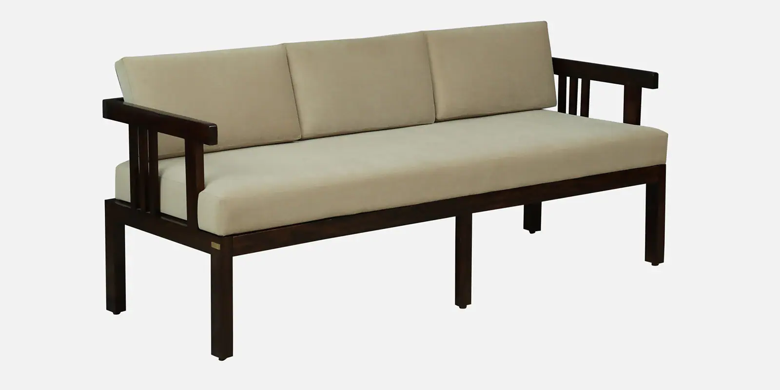 Royal Solid Sheesham Wood Traditional Style 3 Seater Sofa Set - Image 3