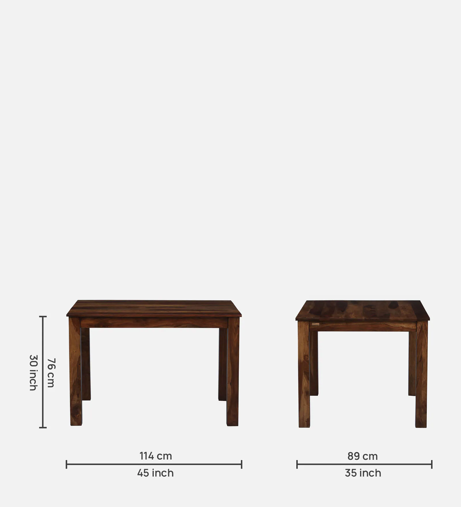 Aarav Premium Solid Sheesham Wood 4 Seater Dining Set - Image 3